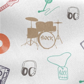 Rock Concert Equipment Jersey Backed Fleece