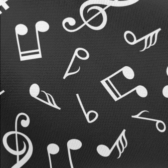 Musical Note Symbol Pattern Pongee