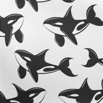 Cute Killer Whale Pattern Pongee