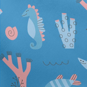 Cartoon Cute Marine Life Pongee