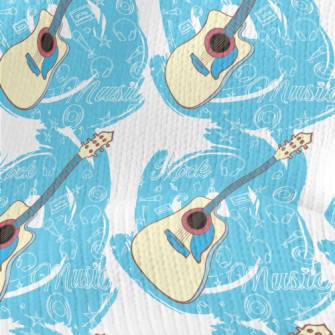 Blue Electric Guitar Stretch Jersey