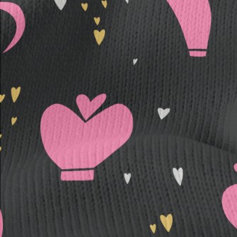 Cartoon Pink Crown Stretch Jersey