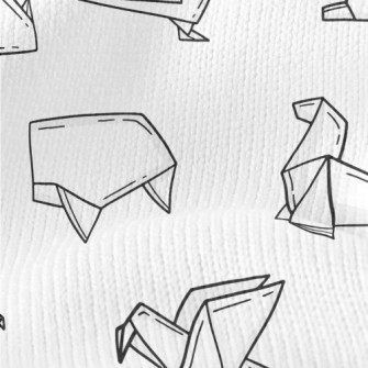 Cute Origami Animals Stretch Jersey