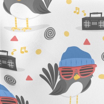 Cute Hip-hop Bird Lightweight Cotton Poplin