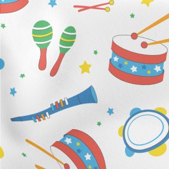 Children&#39;s Colorful Musica Lightweight Cotton Poplin