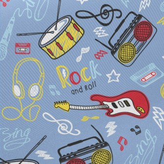 American Hand-painted Rock Mus Midweight Cotton Poplin