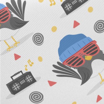 Cute Hip-hop Bird Midweight Cotton Poplin