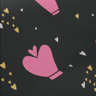 Cartoon Pink Crown Midweight Cotton Poplin