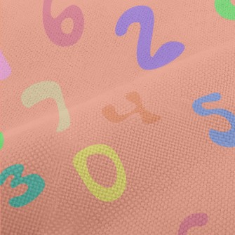 Brightly Colored Numbers Performance Linen