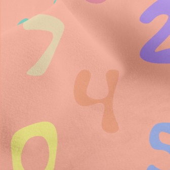 Brightly Colored Numbers Micro Fleece