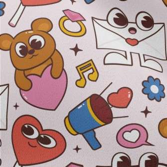 Envelope, Teddy Bear, Heart Ri Chiffon