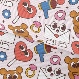 Envelope, Teddy Bear, Heart Ri Waterproof Oxford