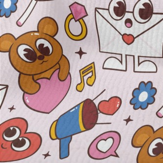 Envelope, Teddy Bear, Heart Ri Terry