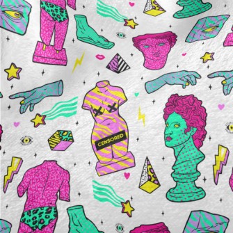 Colorful Abstract Sculptures W Minky