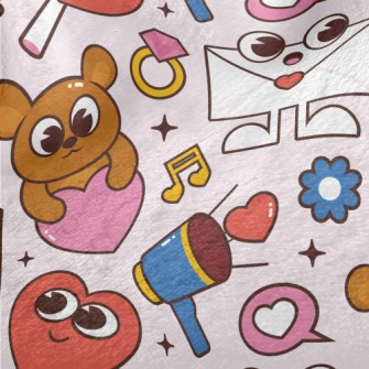 Envelope, Teddy Bear, Heart Ri Minky