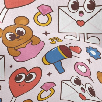 Envelope, Teddy Bear, Heart Ri Lightweight Performance Linen