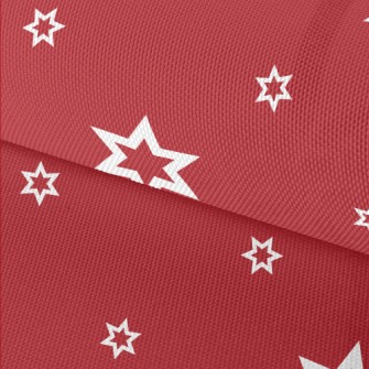 White Stars Of Varying Sizes Waterproof Oxford