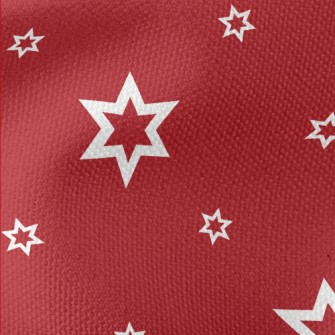 White Stars Of Varying Sizes Waterproof Canvas