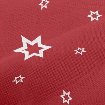 White Stars Of Varying Sizes Performance Linen