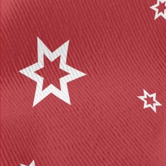 White Stars Of Varying Sizes Standard Corduroy