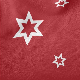 White Stars Of Varying Sizes Minky