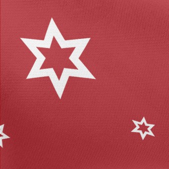 White Stars Of Varying Sizes Pongee