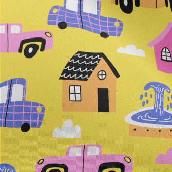 Houses And Cars Chiffon