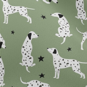 Cute Cartoon Dalmatian Chiffon