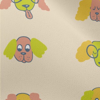 Hand Drawn Spaniel Chiffon