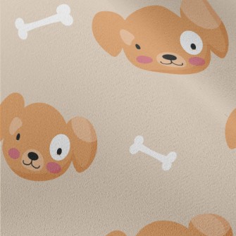 Happy Smiling Puppy Chiffon