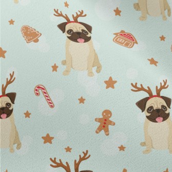 Christmas Pug Chiffon