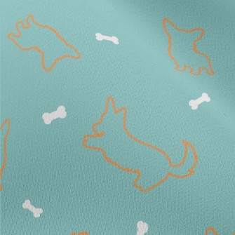 Small Dog Silhouette Chiffon