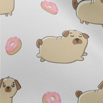 Pug And Donuts Chiffon