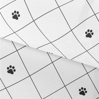 Dog Paw Print Diamond Waterproof Oxford