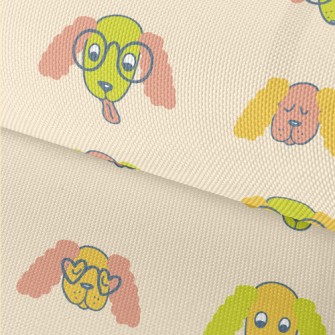 Hand Drawn Spaniel Waterproof Oxford