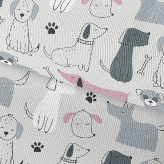 Elegant Hand Drawn Puppy Waterproof Oxford