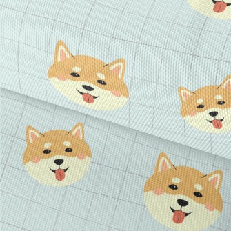 Cute Smiling Shiba Inu Waterproof Oxford