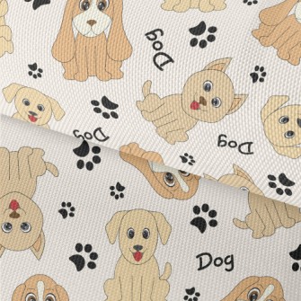 Brown Puppy Doodle Waterproof Oxford