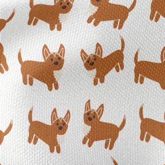 Cute Corgi Graffiti Waterproof Canvas