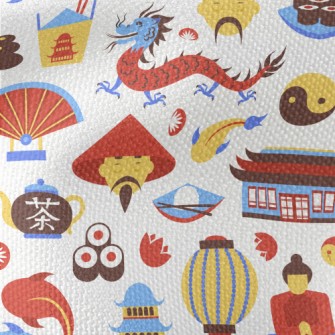 Tang People Knot Element Waterproof Canvas