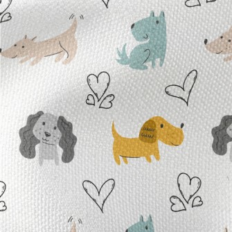 Colorful Puppy Waterproof Canvas