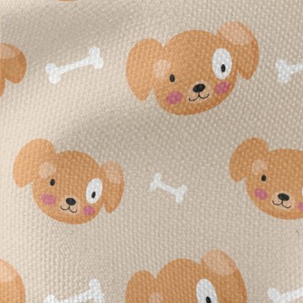 Happy Smiling Puppy Waterproof Canvas