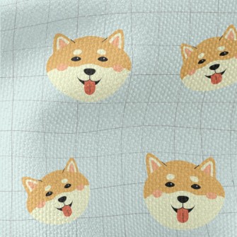 Cute Smiling Shiba Inu Waterproof Canvas