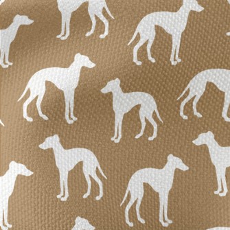 Greyhound Silhouette Waterproof Canvas
