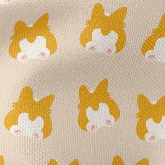 Cute Corgi Butt Waterproof Canvas