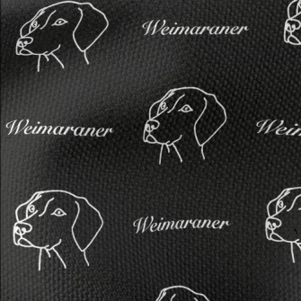 Simple Weimaraner Waterproof Canvas