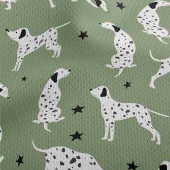 Cute Cartoon Dalmatian Athletic Mesh Flat Back