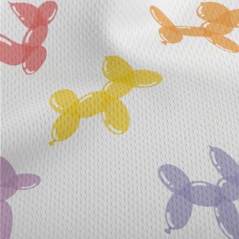 Colorful Balloon Dog Athletic Mesh Flat Back