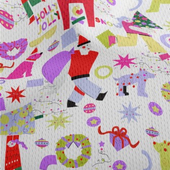 Dopamine Christmas Athletic Mesh Flat Back