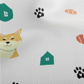 Emotional Shiba Inu Athletic Mesh Flat Back